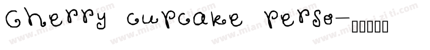 Cherry cupcake perso字体转换